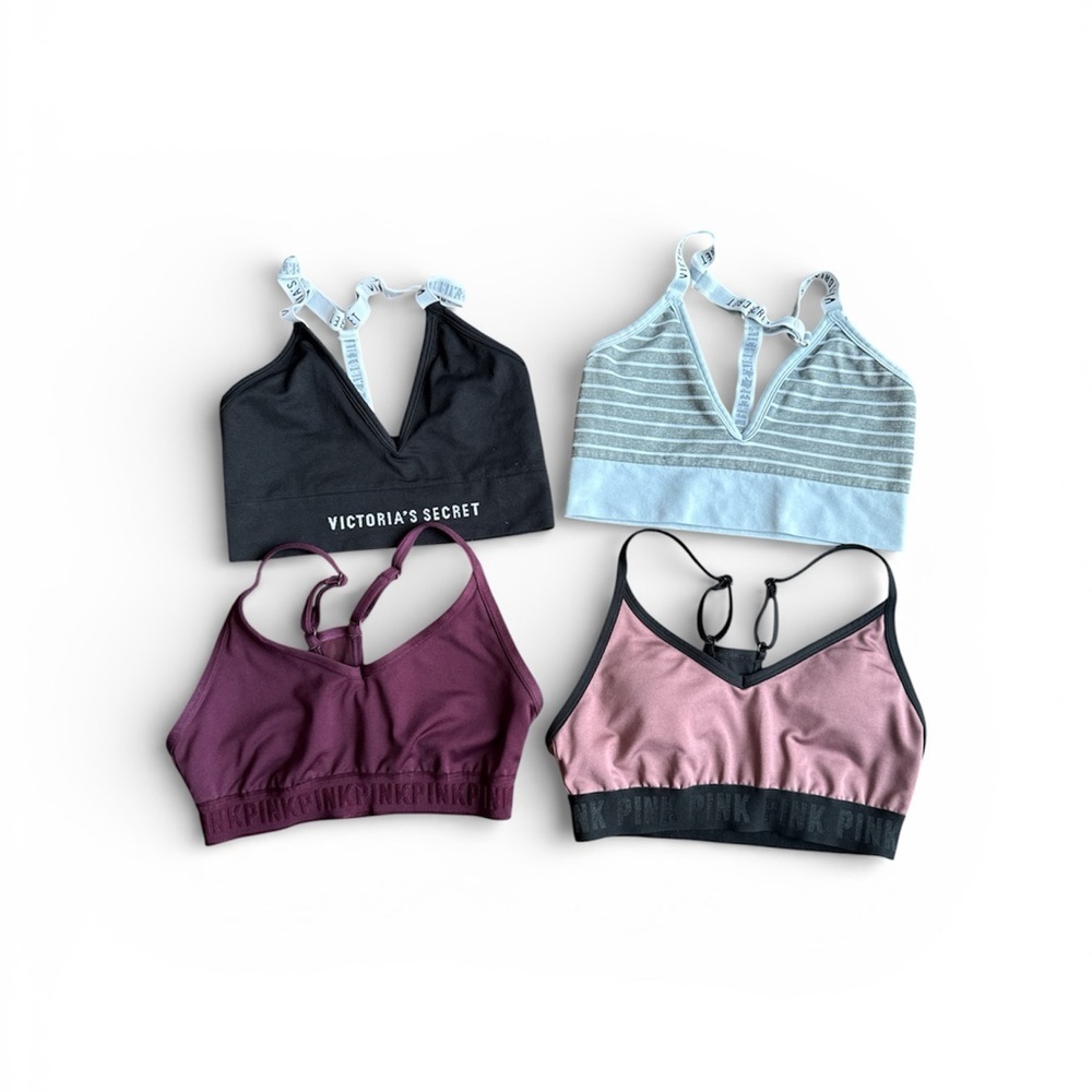 Victoria's Secret and Pink Sports Bras - Black, Gray Purple, Pink